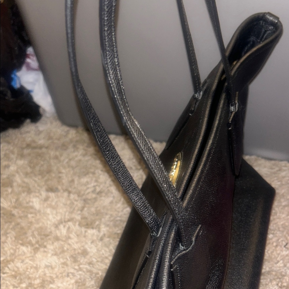 Coach Taxi Black Leather Tote Bag - Picture 9 of 9